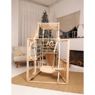 Wooden Jungle Kids Club with 4 Pieces Exercises Size: 139*98*107 cm Wooden Jungle Kids Club with 4 Pieces Exercises Size: 139*98*107 cm