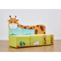 كنب صوفا ثلاثي - الزرافة مقاس: W110*D41*H70