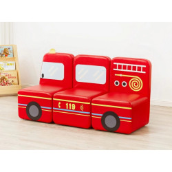 Triple Sofa Sofa - Fire Brigade Size: 120*41.5*63 cm Triple Sofa Sofa - Fire Brigade Size: 120*41.5*63 cm