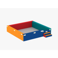 Sand basin with cover, 250*250 cm