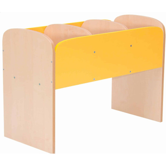 Luxury standing bookcase - yellow, size: 80*60*38cm