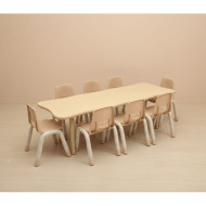 طاولة مستطيلة ليغاسي 180*60*48-71 سم