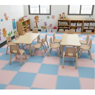 طاولة مستطيلة ليغاسي 180*60*48-71 سم