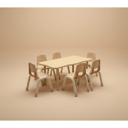 طاولة مستطيلة ليغاسي 120*60*48-71 سم