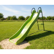 زحليقة فايبر بقواعد حديدية مقاس: 110*95*185 سم