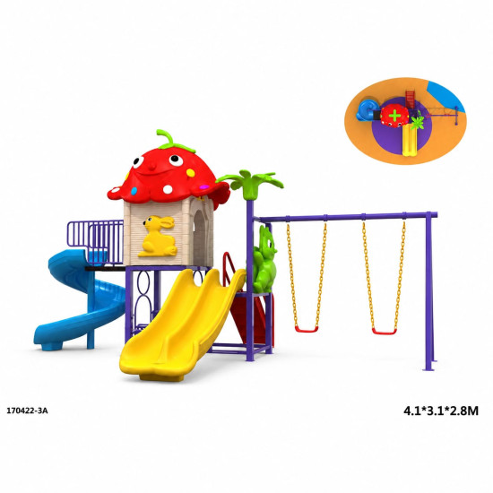 العاب أطفال زحاليق ومراجيح صغيره الارنب مقاس :510*310*280 سم