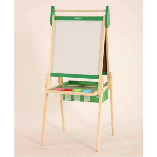 Double-sided whiteboard with storage area, size 95.6*55.2*54.9 CM