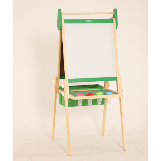 Double-sided whiteboard with storage area, size 95.6*55.2*54.9 CM