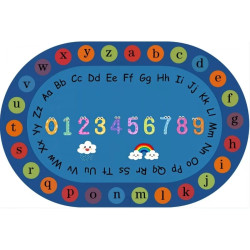 سجاد الحروف والأرقام البيضاوية مقاس:100*150سم سجاد الحروف والأرقام البيضاوية مقاس:100*150سم