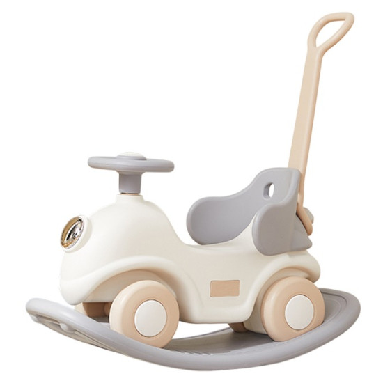 سيارة الاطفال 2 في 1 بيضاء