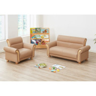 طقم الكنب البني الفاخر