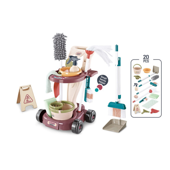 Children's cleaning trolley