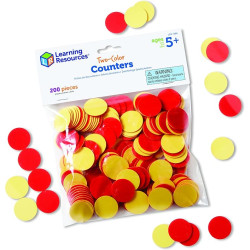 Learning Resources Two-Color Counters, Red/Yellow, 200 Pieces