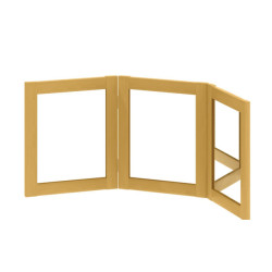 المرآه ذات الثلاثة قطع 105*40*2 سم