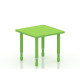 طاولة مربعة خشب مقاس : 60*60 سم بأرجل متعددة الارتفاعات 55*75 سم - لون اخضر