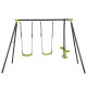 Double swing with vibrator Size: 180*136*256 cm