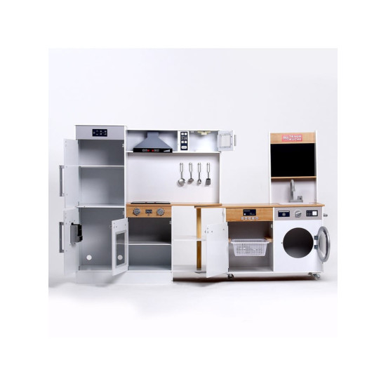 مطبخ اطفال زاويه نصف الزاويه بكفرات متحرك مقاس :150*98*30سم