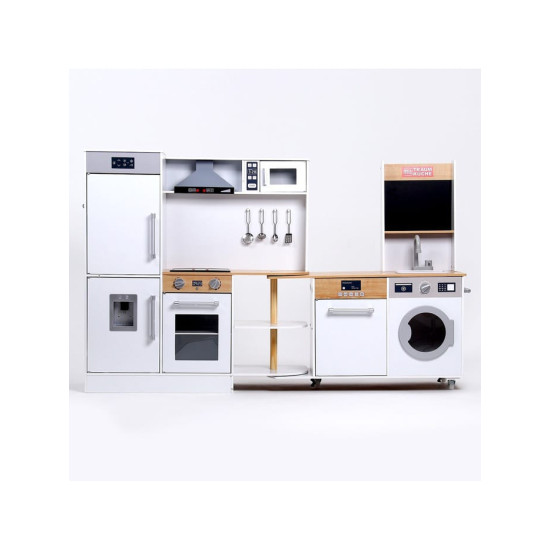 مطبخ اطفال زاويه نصف الزاويه بكفرات متحرك مقاس :150*98*30سم