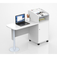 Distinctive Landmark Desk with Whiteboard Wooden Color: 50*90*75 cm