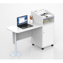 Distinctive Landmark Desk with Whiteboard Wooden Color: 50*90*75 cm