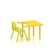 Special Needs Table Wood Size: 70*70 cm with Legs of Multi Height 55-75 cm - Yellow