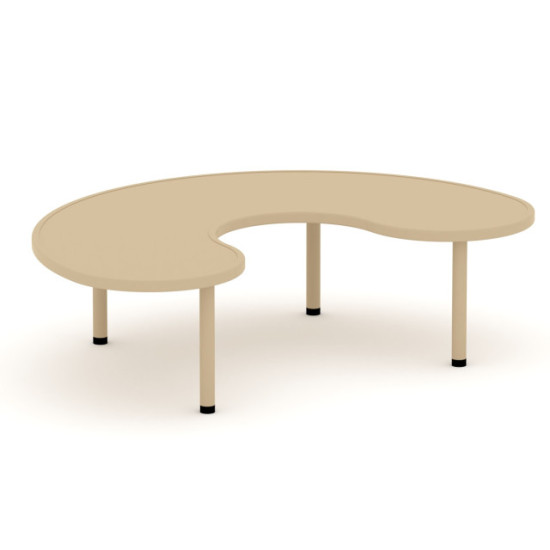 طاولة هلالية مستوى واحد بلاستيك مقاس: 156*85*50 سم