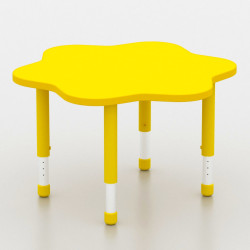 Rose Table Wood 90cm Diameter With Multi Legs 75-55cm